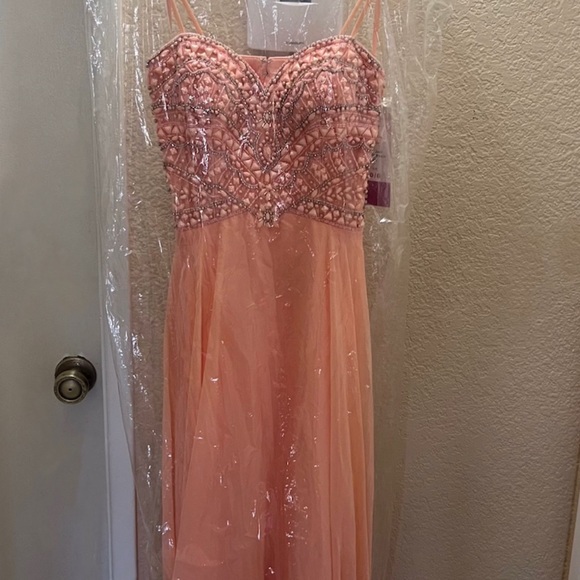 Floor Length Beaded Bodice Dress by Dave and Johnny

Style: DJ-2449 - Picture 5 of 6